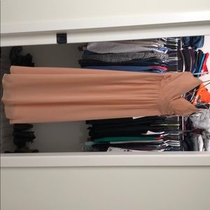 Bill levkoff bridesmaid dress color: peach